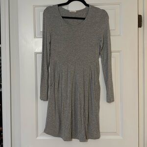 Heather Gray Fit & Flare Dress